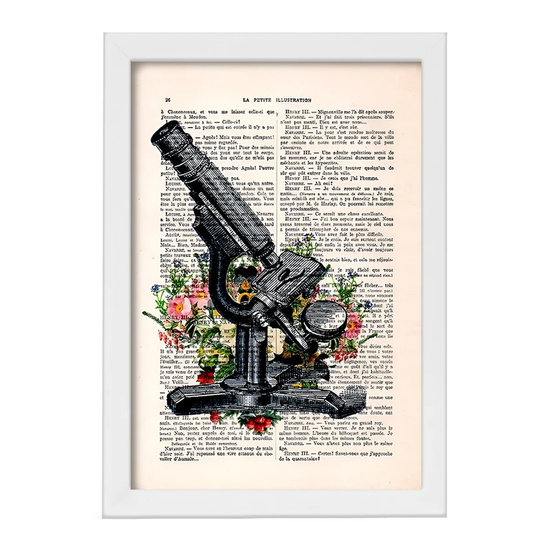 تابلو خندالو طرح میکروسکوپ (Microscope) کد F14041