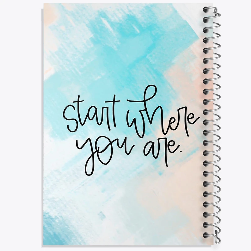 دفتر نقاشی 50 برگ خندالو طرح Start Where You Are کد F11545