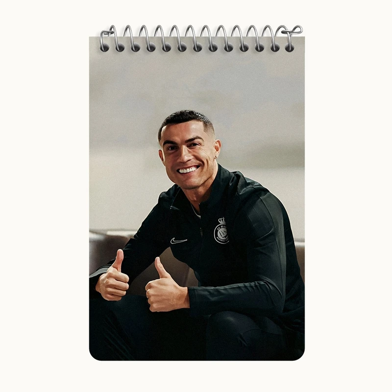 دفتر یادداشت 50 برگ خندالو طرح کریستیانو رونالدو کد F5967