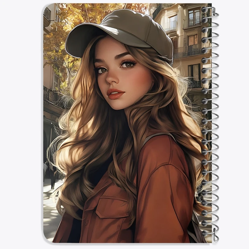 دفتر یادداشت 50 برگ خندالو طرح دخترانه کد F6948