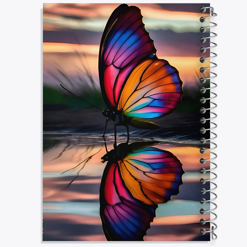 دفتر نقاشی 50 برگ خندالو طرح پروانه رنگی کد F9537