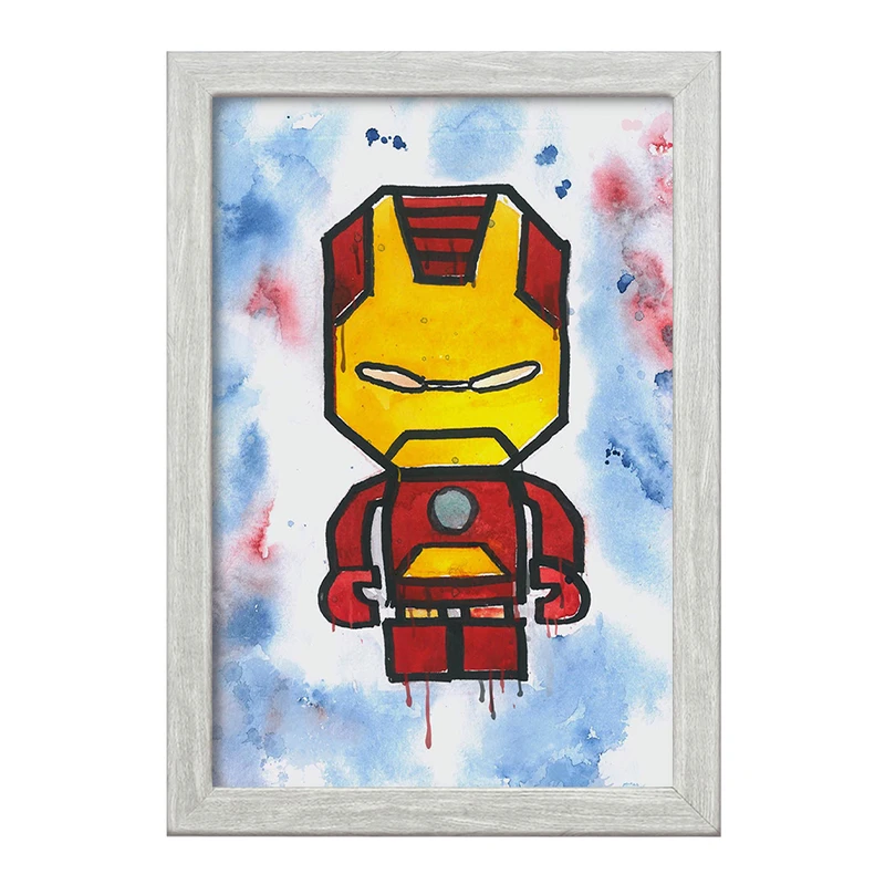 تابلو خندالو طرح مرد آهنی مارول (Marvel) کد F11349