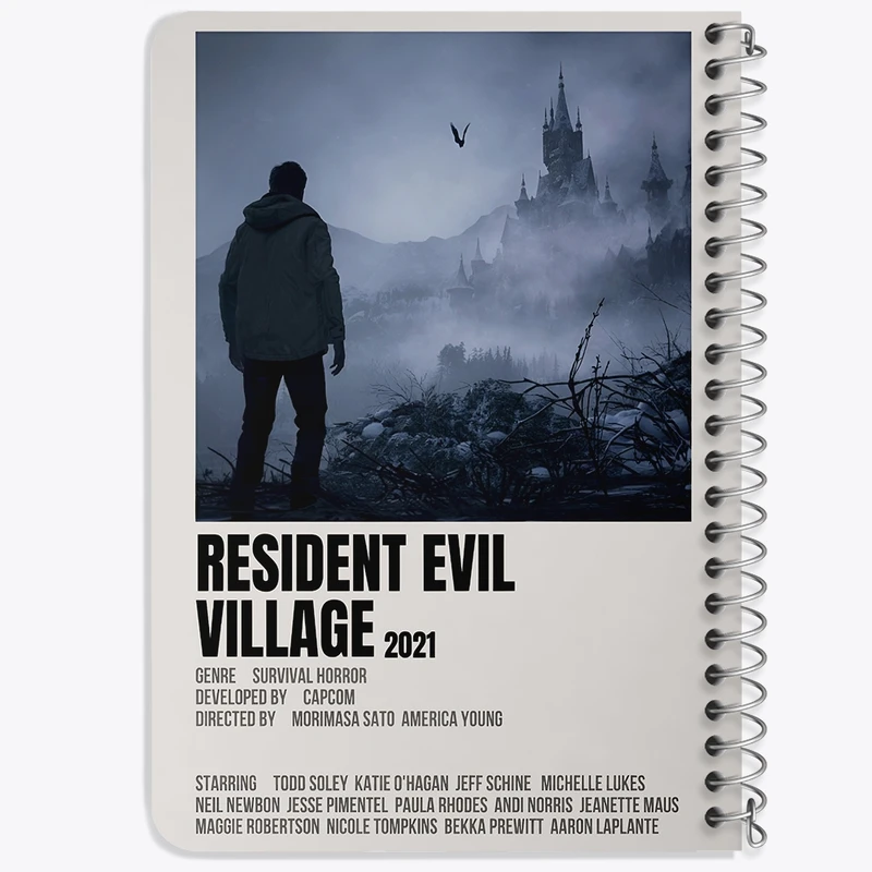 دفتر یادداشت 50 برگ خندالو طرح رزیدنت ایول (Resident Evil) کد F13457
