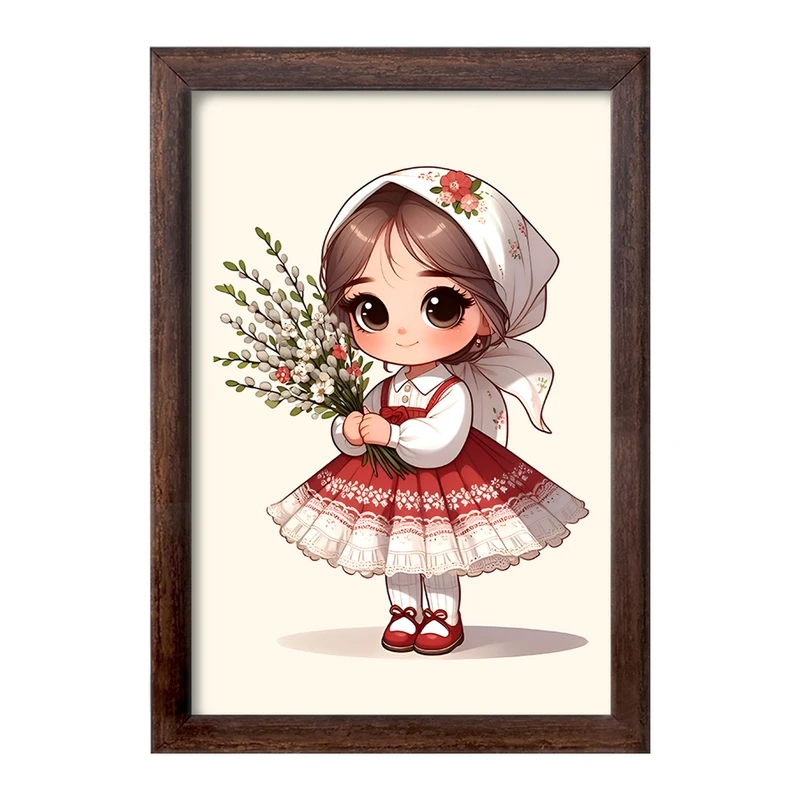 تابلو خندالو طرح دخترانه بانمک کد F7616