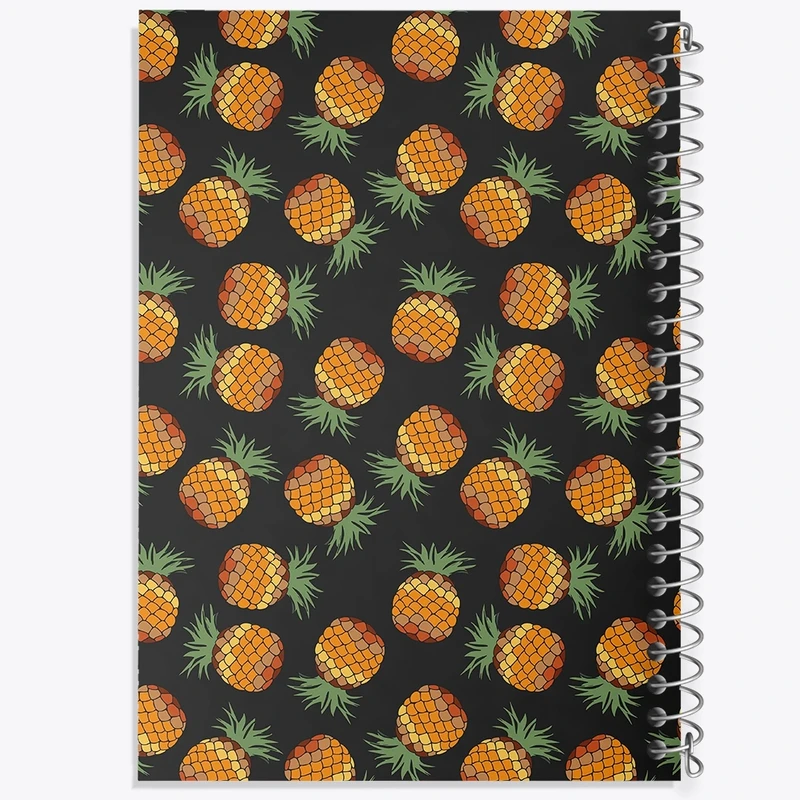 دفتر طراحی 50 برگ خندالو طرح پترن آناناس کد N1241