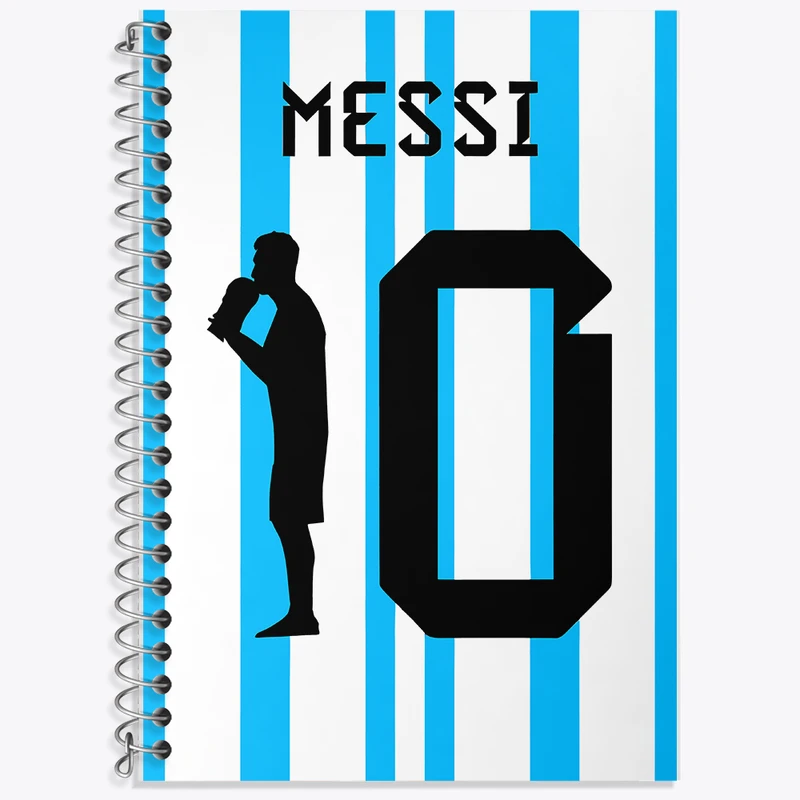 دفتر زبان 50 برگ خندالو طرح لیونل مسی کد F8973