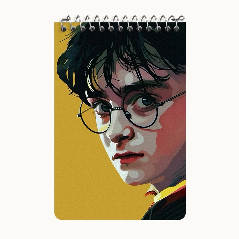 دفتر یادداشت 50 برگ خندالو طرح هری پاتر (Harry Potter) کد F6164
