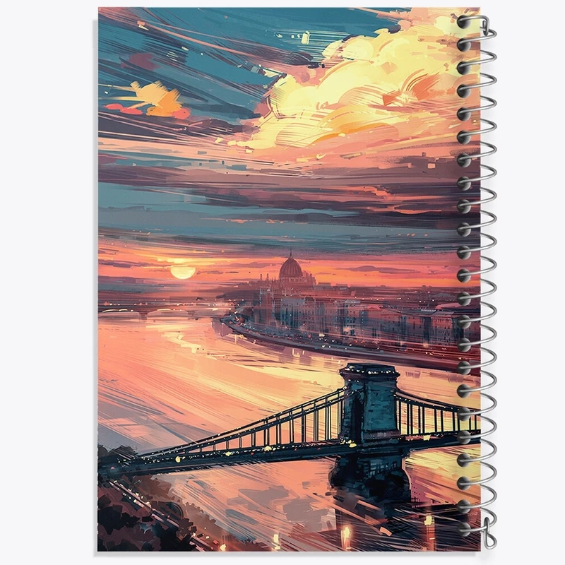 دفتر طراحی 50 برگ خندالو طرح غروب کد F324