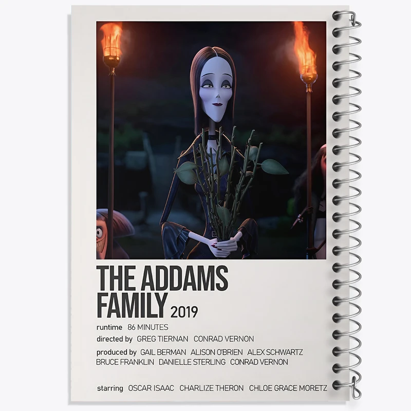 دفتر نقاشی 50 برگ خندالو طرح خانواده آدامز (The Addams Family) کد F13412