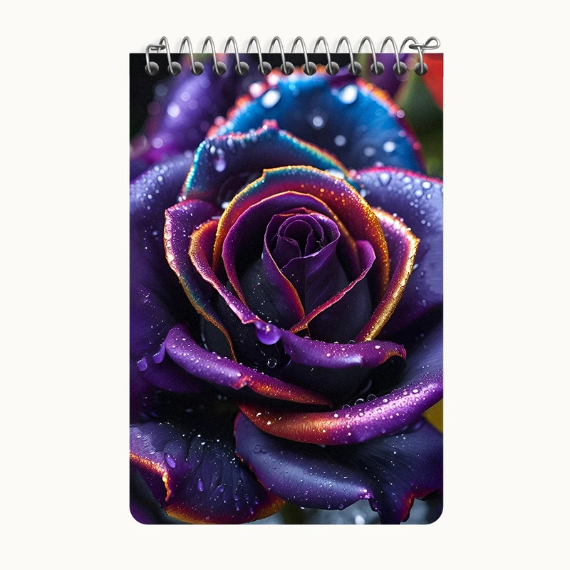 دفتر یادداشت 50 برگ خندالو طرح گل رز کد F12720