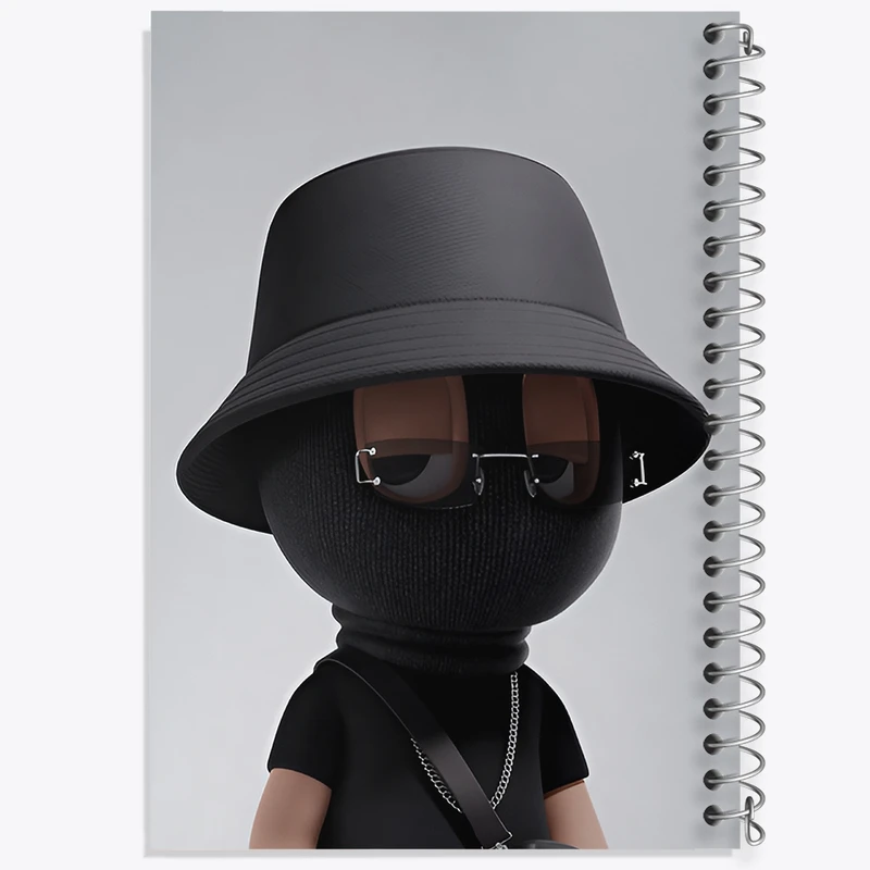 دفتر لیست خرید 50 برگ خندالو طرح آدمک ماسک دار کد F4050