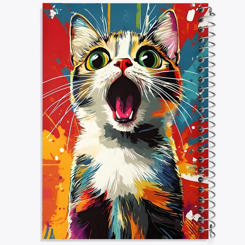 دفتر لیست خرید 50 برگ خندالو طرح گربه کد F9855