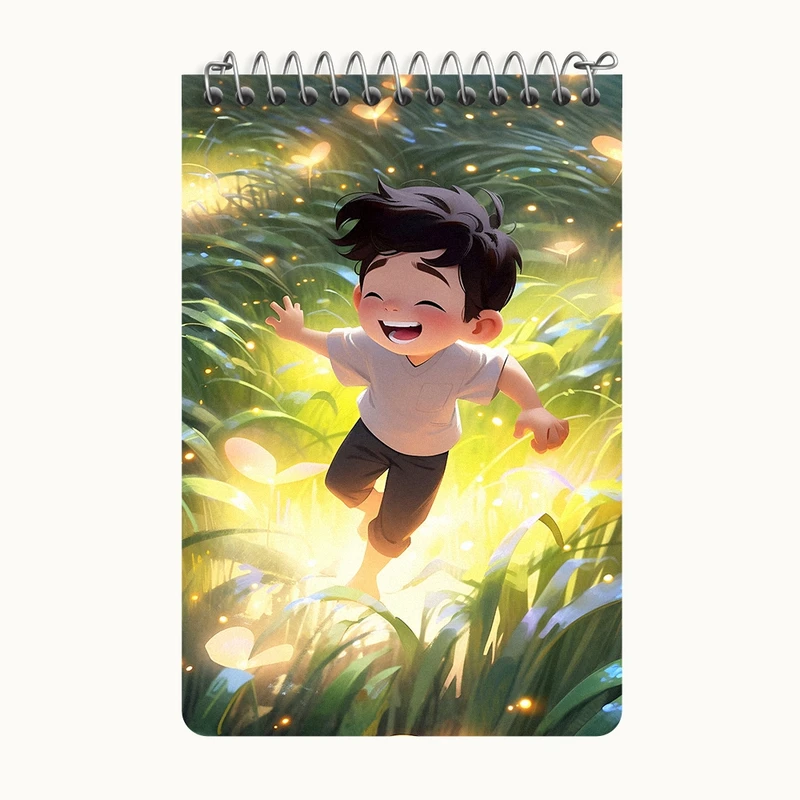 دفتر یادداشت 50 برگ خندالو طرح پسر بازیگوش کد F10993