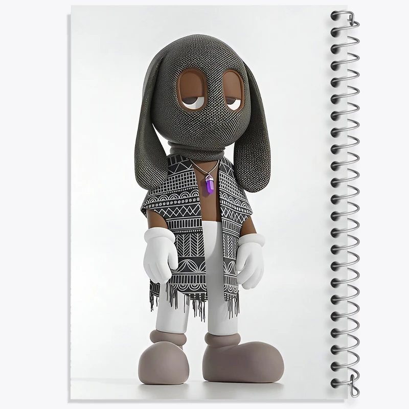 دفتر مشق 50 برگ خندالو طرح آدمک ماسک دار کد F4046