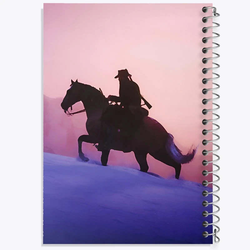 دفتر شطرنجی 50 برگ خندالو طرح رد دد (Read dead) کد F10764