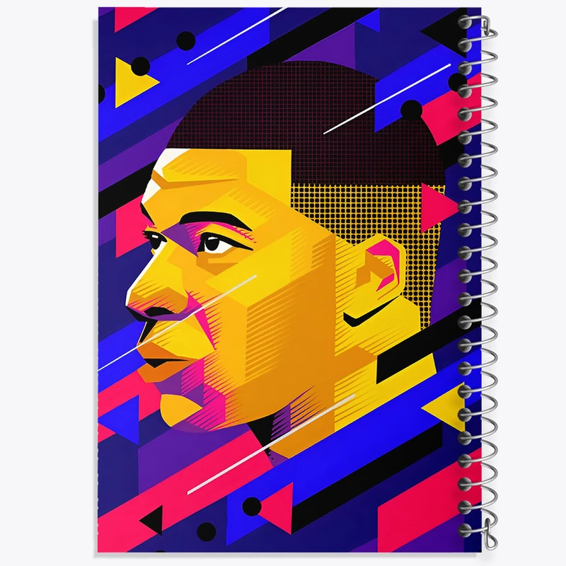 دفتر مشق 50 برگ خندالو طرح کیلیان امباپه کد F4615