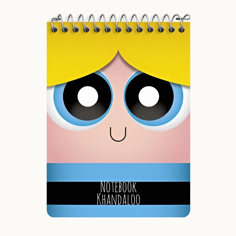 دفتر یادداشت 50 برگ خندالو طرح پاورپاف گرلز (The Powerpuff Girls) کد N7216