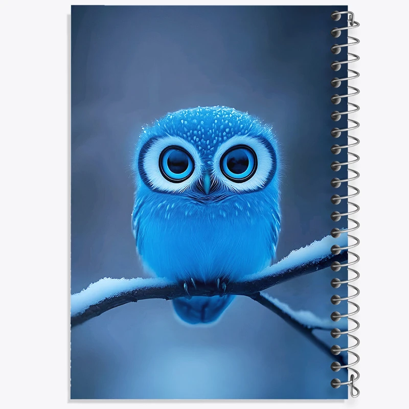 دفتر مشق 50 برگ خندالو طرح جغد کد F10042