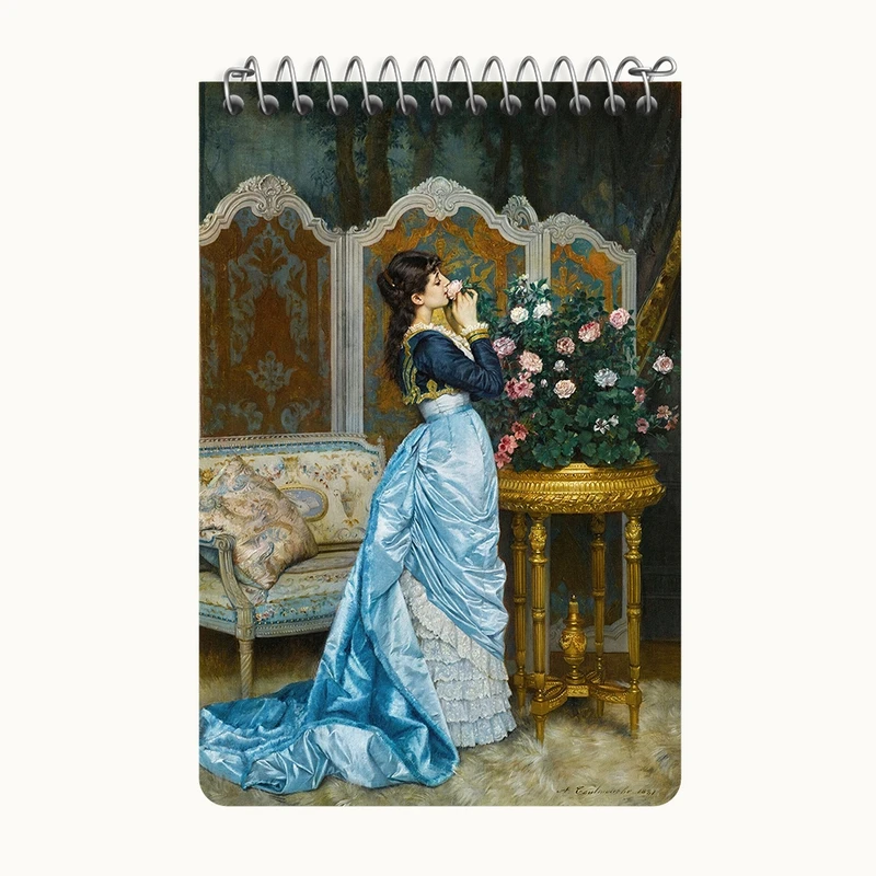 دفتر یادداشت 50 برگ خندالو طرح نقاشی رویای روز اثر آگوست تولموش کد F12282