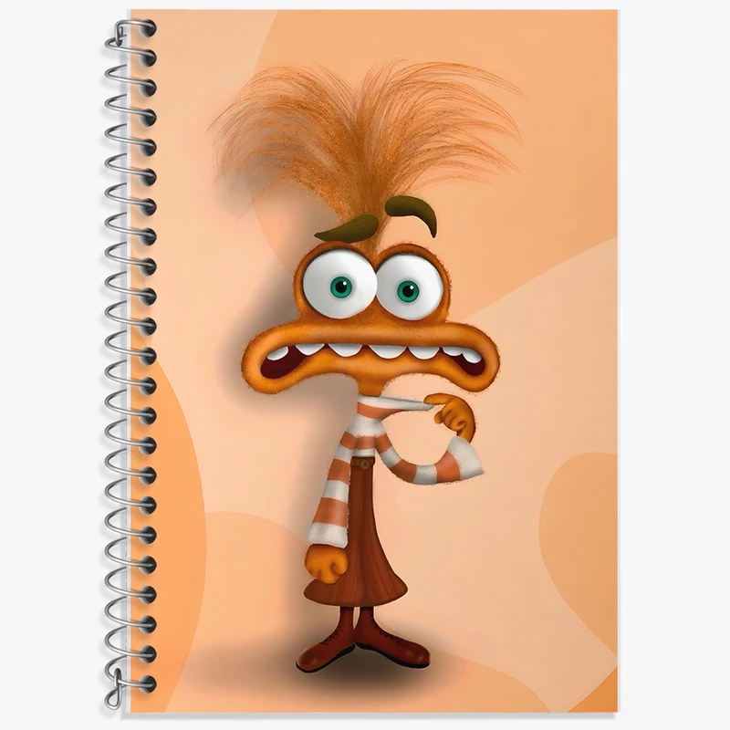 دفتر زبان 50 برگ خندالو مدل سه خط طرح شخصیت اضطراب اینساید اوت کد F10520