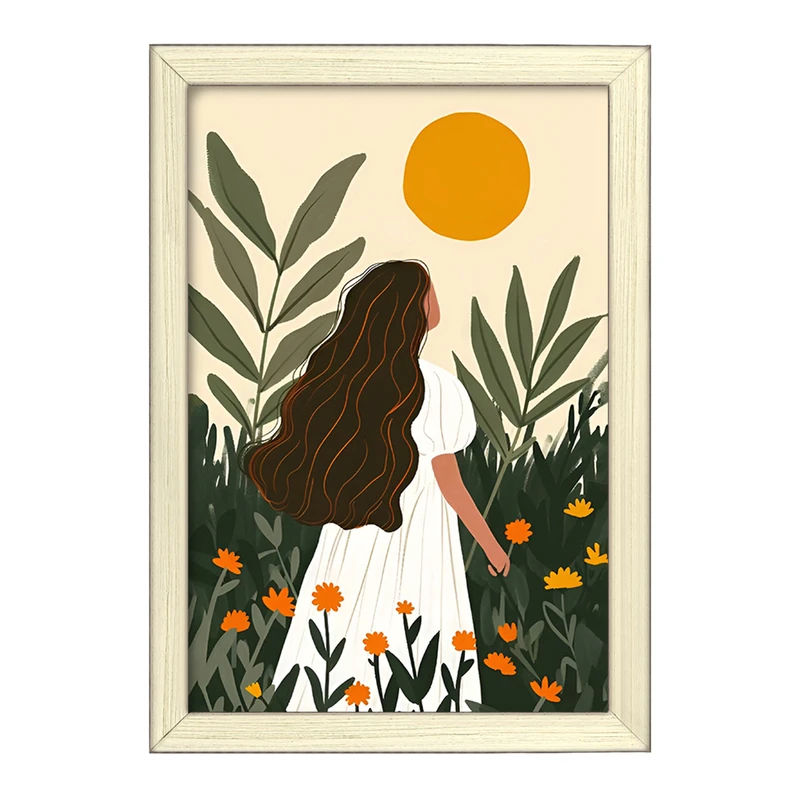 تابلو خندالو طرح دخترانه مینیمال کد F6689