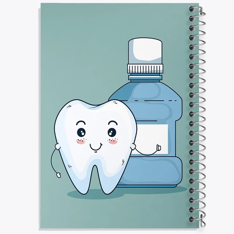 دفتر مشق 100 برگ خندالو طرح دندان و دندان پزشکی کودکانه کد F9818