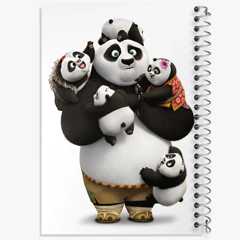 دفتر طراحی 50 برگ خندالو طرح پاندا کونگ فوکار کد F3759