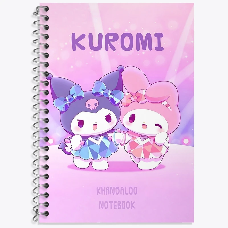 دفتر زبان 50 برگ خندالو مدل سه خط طرح کرومی و مای ملودی کد N9001