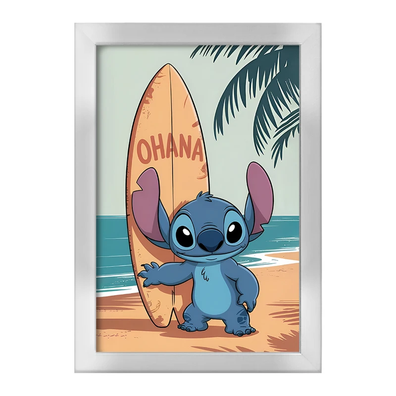 تابلو خندالو طرح استیچ (Stitch) کد F14394