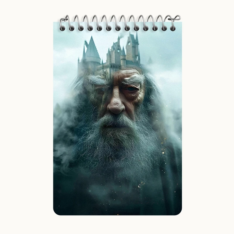 دفتر یادداشت 50 برگ خندالو طرح گندالف هری پاتر (Harry Potter) کد F14191