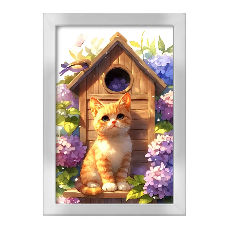 تابلو خندالو طرح گربه بامزه کد F6168