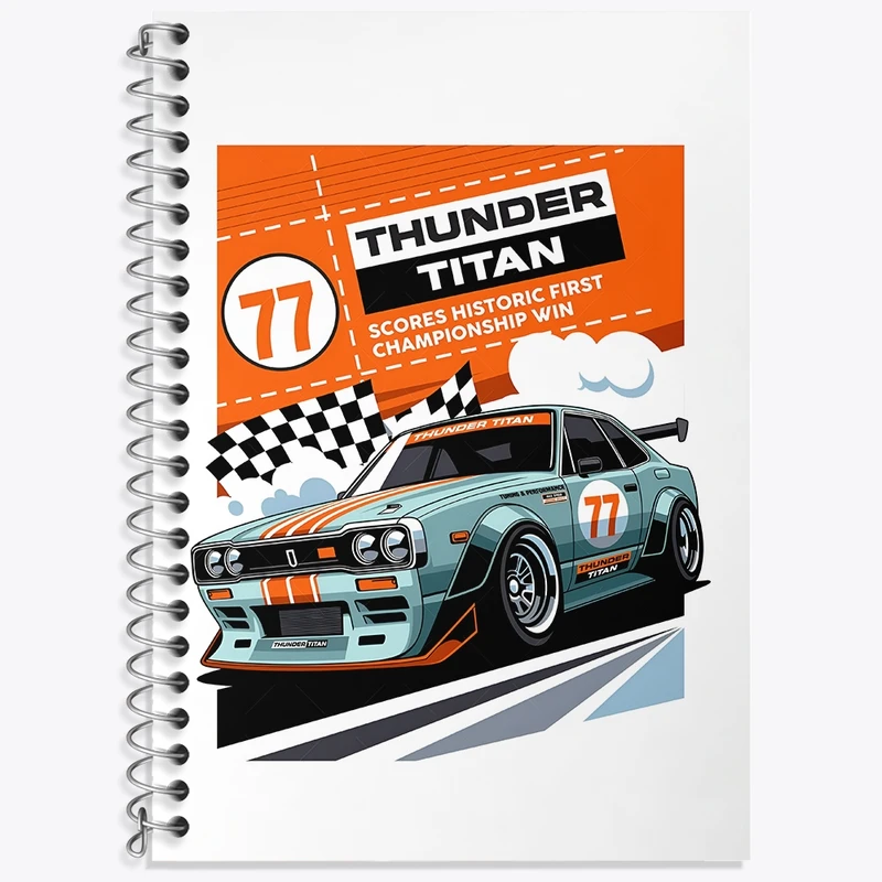 دفتر لغت 50 برگ خندالو طرح نیسان (Nissan Skyline) کد N7534