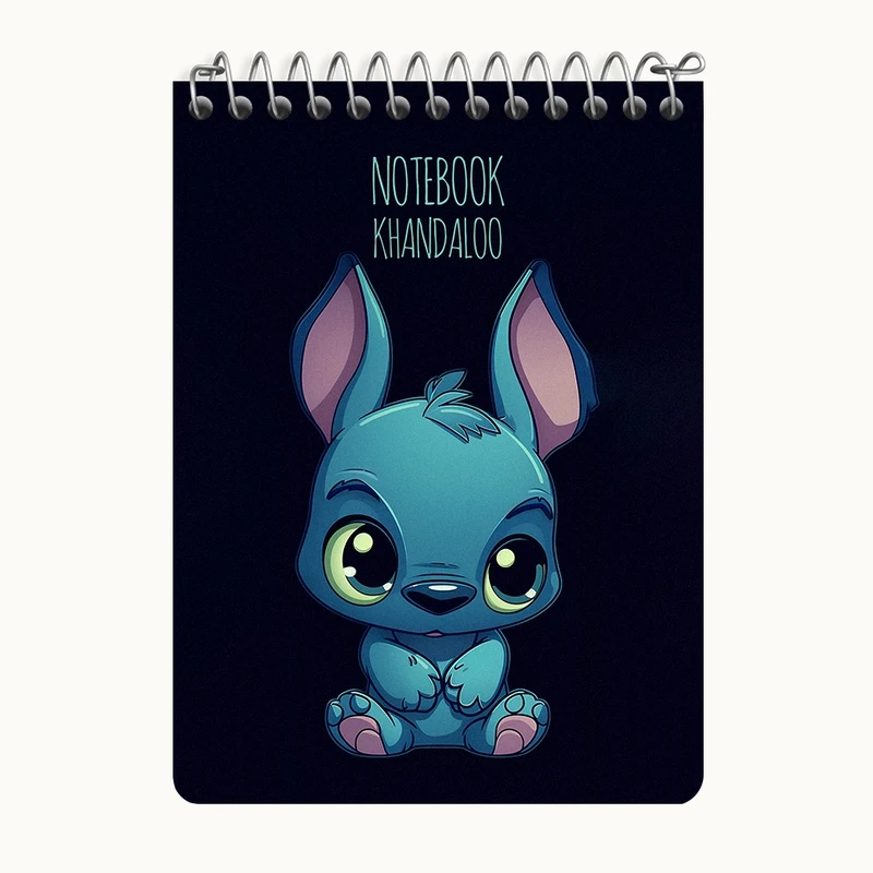 دفتر یادداشت 50 برگ خندالو طرح لیلو و استیچ کد N7827