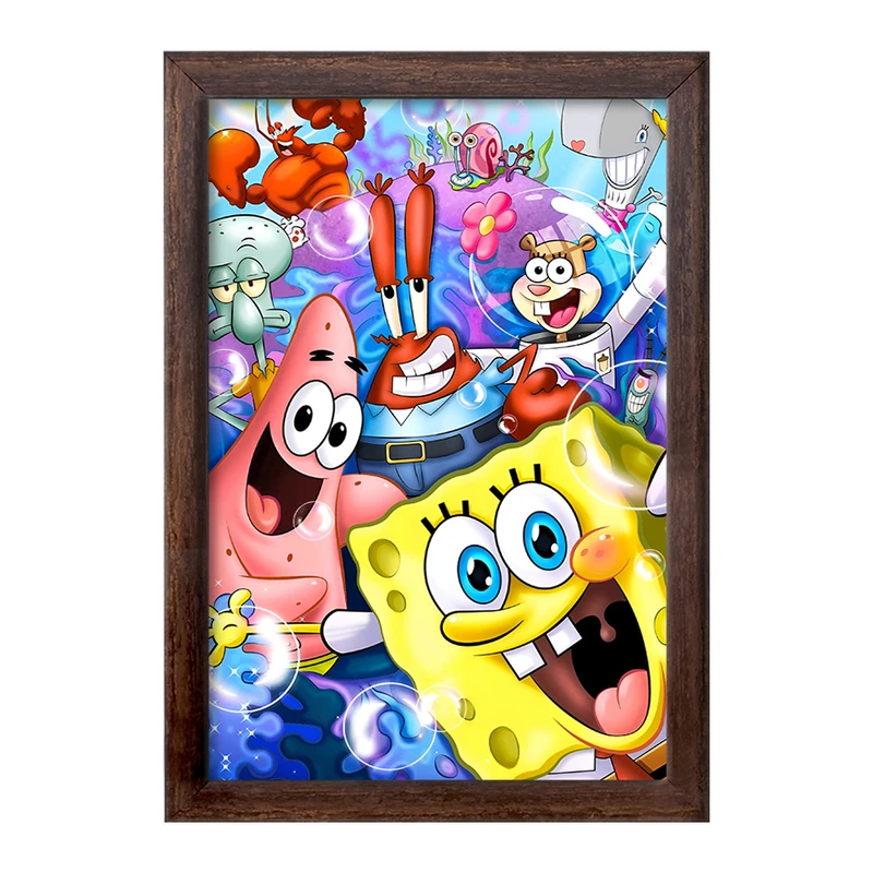 تابلو خندالو طرح باب اسفنجی و پاتریک کد F6810