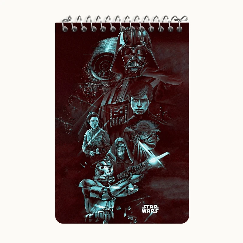 دفتر یادداشت 50 برگ خندالو طرح جنگ ستارگان کد F4421