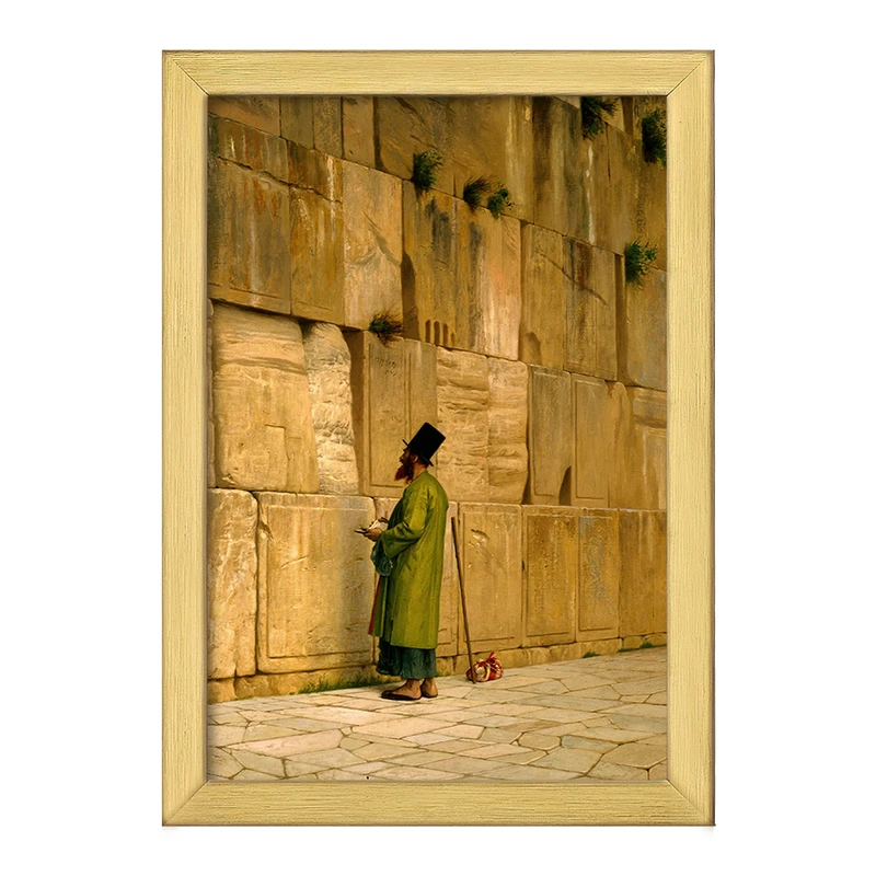 تابلو خندالو طرح نقاشی دیوار ندبه اثر ژان لئون ژروم کد F12307