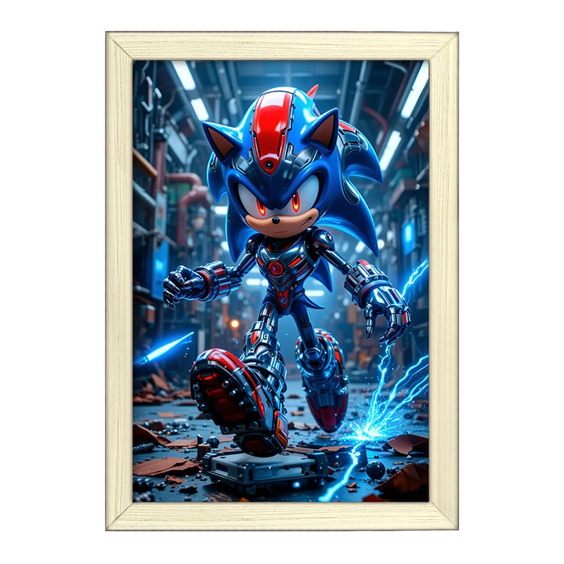 تابلو خندالو طرح سونیک (Sonic) کد F12641