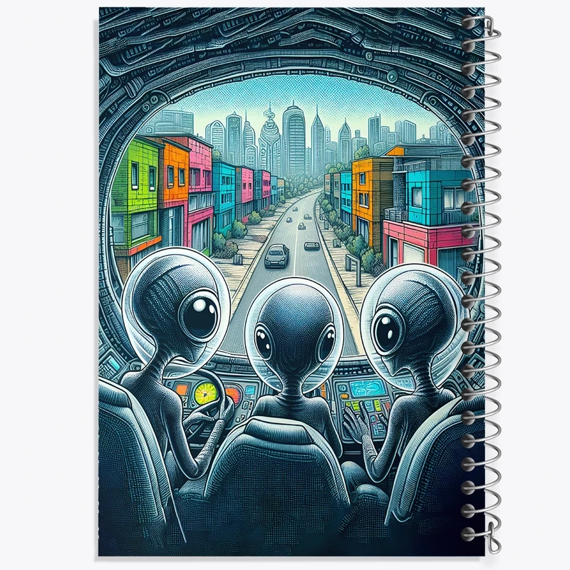 دفتر شطرنجی 50 برگ خندالو طرح آدم فضایی ها کد F9656