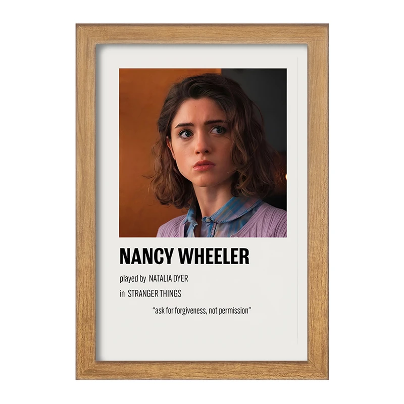 تابلو خندالو طرح نانسی ویلر (Nancy Wheeler) کد F13047