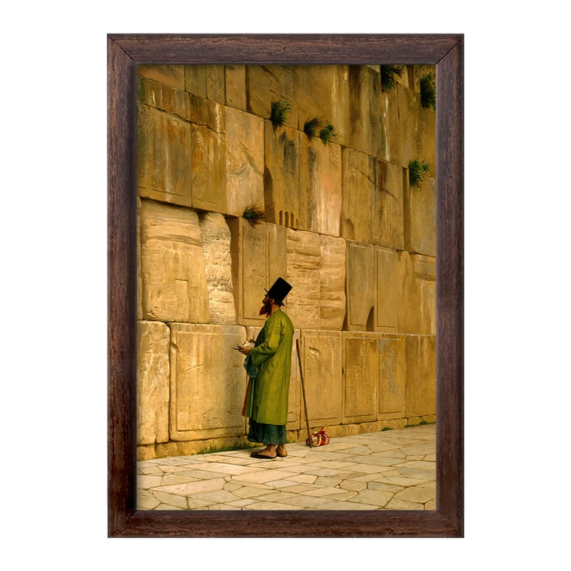 تابلو خندالو طرح نقاشی دیوار ندبه اثر ژان لئون ژروم کد F12307