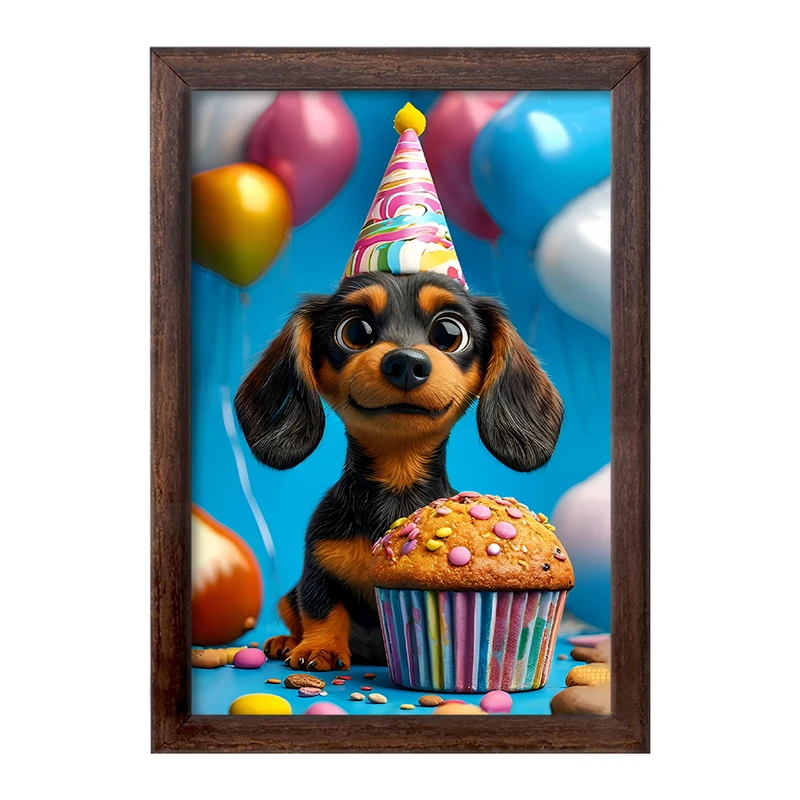 تابلو خندالو طرح سگ کد F12821