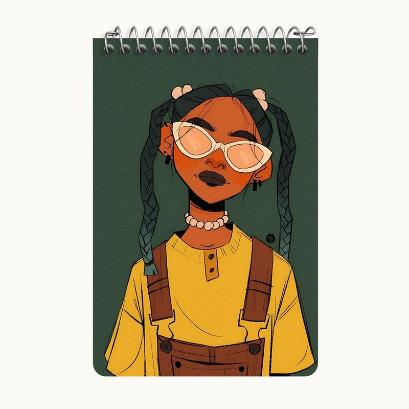 دفتر یادداشت 50 برگ خندالو طرح دخترانه کد F10960