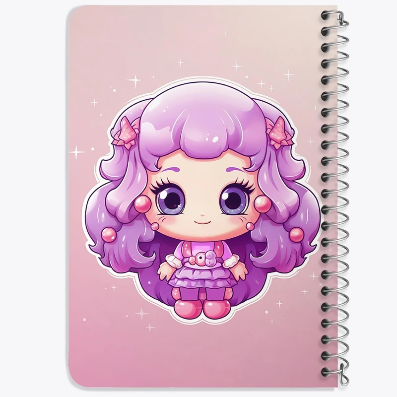 دفتر یادداشت 50 برگ خندالو طرح دخترانه (Girlish) کد 36902
