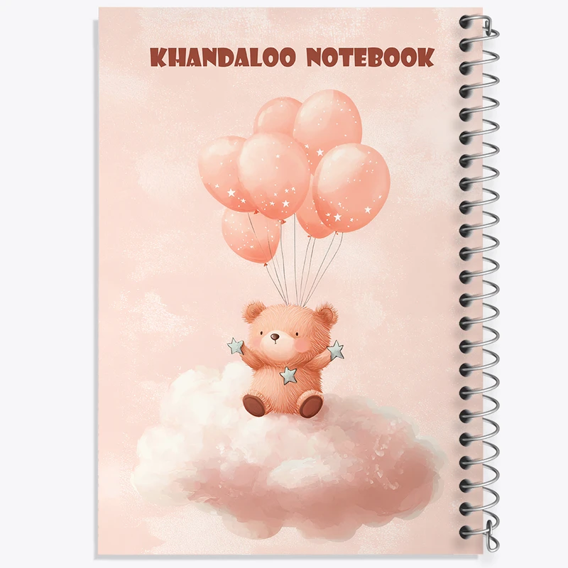 دفتر مشق 100 برگ خندالو طرح خرس بامزه کد N6913