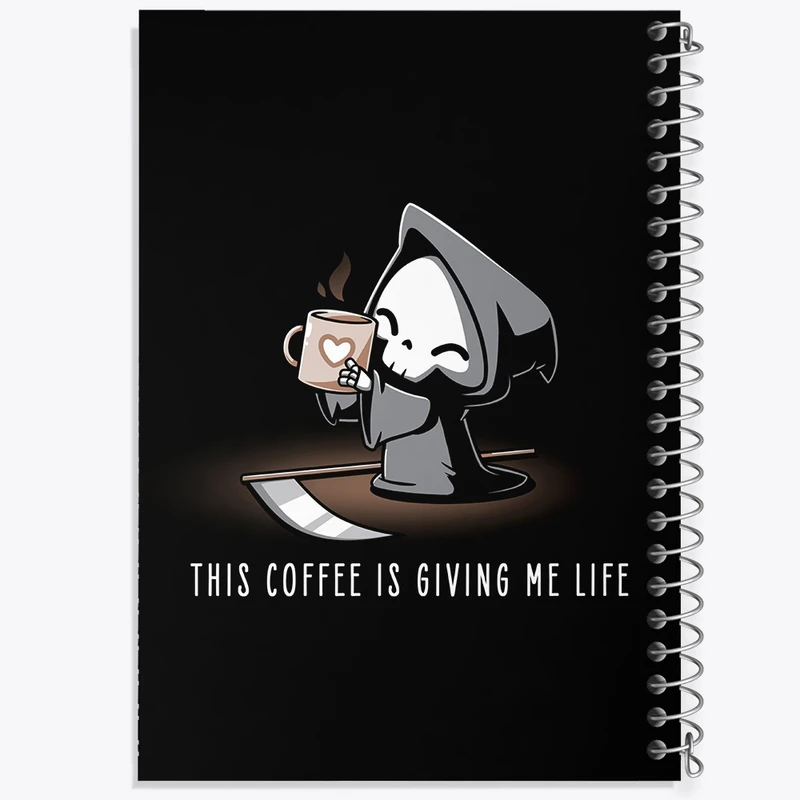 دفتر طراحی 50 برگ خندالو طرح قهوه Coffee  کد 22002