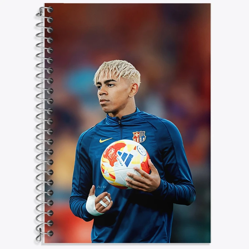 دفتر لغت 50 برگ خندالو طرح لامین یامال (Lamine Yamal) کد F14301