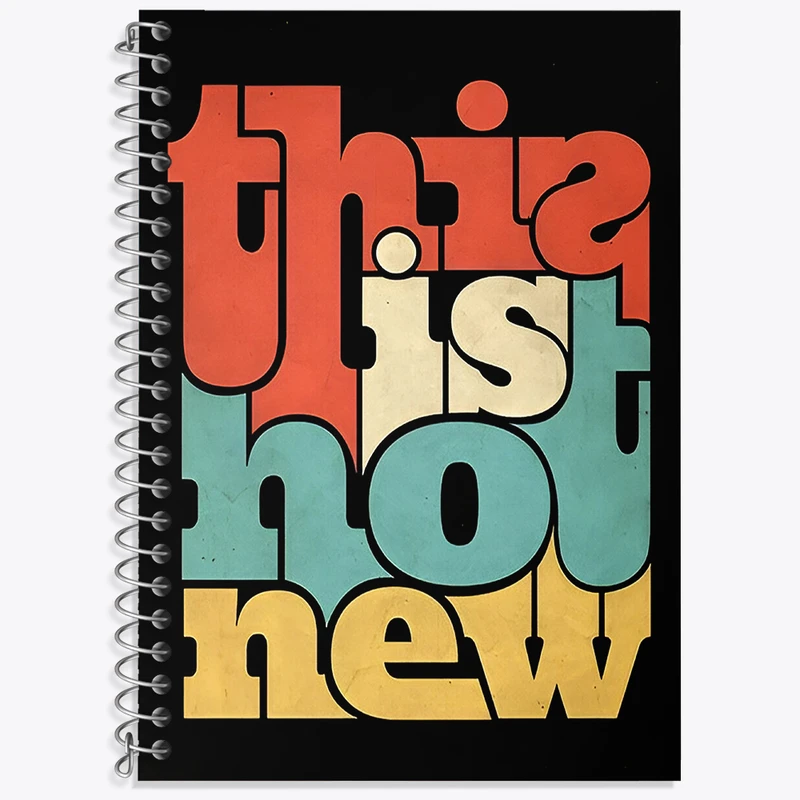 دفتر زبان 50 برگ خندالو مدل دو خط طرح This Is Hot New کد N6023