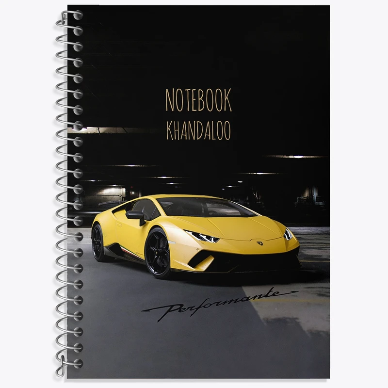 دفتر لغت 50 برگ خندالو طرح لامبورگینی (Lamborghini) کد N7879