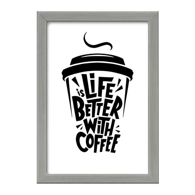 تابلو خندالو طرح قهوه (COFFEE) کد F11876