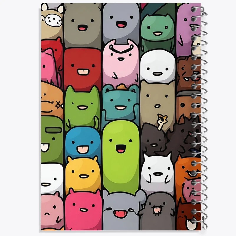 دفتر ژورنال نویسی 50 برگ خندالو مدل نقطه ای طرح حیوانات کیوت کد F4245